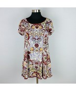 Silence & Noise Dress Womens Pretty Floral Leaf Print Loose A-Line Dress M - $21.59