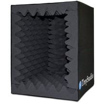 Portable Sound Recording Vocal Booth Box - |Reflection Filter &amp; Microphone Isola - £48.75 GBP