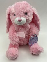 Commonwealth Pink Rabbit Plush Bunny 12 Inch 2008 Stuffed Animal Toy - £13.19 GBP