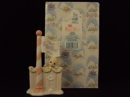 Precious Moments Figurine #184136, Flagpole For Sugar Town, Heart Mark - £19.17 GBP