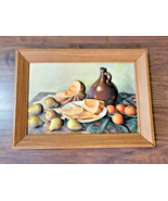 VINTAGE 3D WALL ART HANGING HANK BAY FRUIT &amp; JUG VERY GOOD CONDITION 14&quot;... - €21,50 EUR