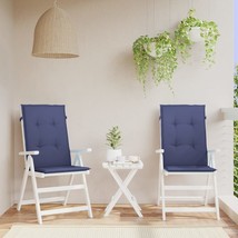 Highback Chair Cushion Set of 2 Navy Blue 100% polyester - $1,946.09 MXN