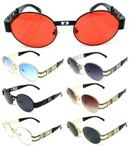 Slim Oval Round Luxury Sunglasses Notorious Elegant Elite Casual Hip Hop Vtg - £6.33 GBP