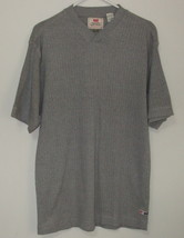 Men Levis Short Sleeve V Neck Gray Shirt Size M - £7.95 GBP