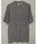 Men Levis Short Sleeve V Neck Gray Shirt Size M - £7.90 GBP