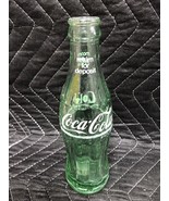 Vtg Green Hobble Skirt Printed Coke Coca-Cola Bottle 6 1/2 FL. OZ. Dalla... - £7.00 GBP