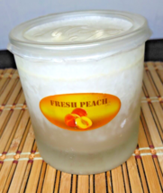 MB Fresh Peach Candle Jar Double Wick Soy Wax Sumer Fruits Scented - £10.02 GBP