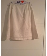 Lilly Pulitzer White A Line Skirt Embroidered Embroidery Size 0 Linen EUC - £19.75 GBP