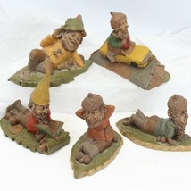 Tom Clark Gnomes 5 Sculptures ED Signed  Gnome Gym Speedy Slim &amp; ? - $414.91 MXN