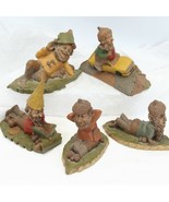 Tom Clark Gnomes 5 Sculptures ED Signed  Gnome Gym Speedy Slim &amp; ? - $406.17 MXN