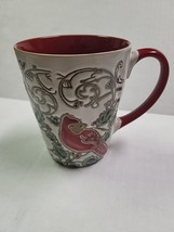 Christmas Coffee Mug &quot;Gilded Cardinal Poinsettia&quot; Spectrum Designz  - 17... - $15.69