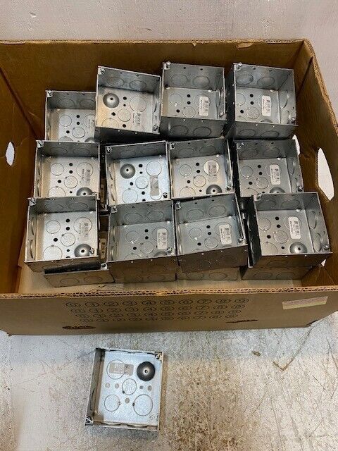 24 Quantity of Steel City Square Conduit Boxes 52171-3/4 | 30.3 cu in (2... - $94.99