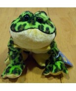 Ganz Webkinz GREEN SPOTTED BULLFROG FROG 6&quot; Stuffed Animal NEW - €13,28 EUR