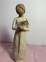 Willow Tree Figurine Grateful 26147 Hand Carved Inspirational Art - £16.91 GBP