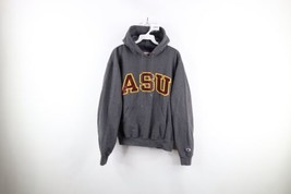 Vintage Champion Mens Small Faded Spell Out Arizona State University Hoodie Gray - £41.47 GBP