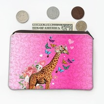 Giraffe Photography : Gift Coin Purse Safari Animal Wild Flowers Butterflies Col - £7.98 GBP