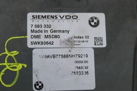 07-10 Bmw 135I 335I 535I N54 Engine Control Module Computer Ecu Ecm Pcm 7583332 image 4