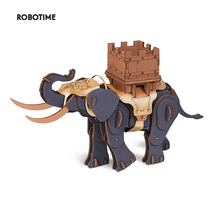 Robotime Rowood Warrior-Horse &amp; Warrior-ELephant 3D Wooden Puzzle Easy A... - £20.84 GBP