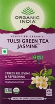 Lot of 4 Organic India Tulsi Green Tea Jasmine 100 Tea Bags Ayurvedic Natural... - £28.38 GBP