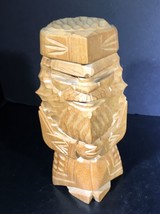 Wood Tiki Carved Russian man with Beard Figure Doll - £11.04 GBP