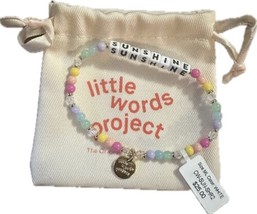 Little Words Project Sunshine Stretch Bracelet Sherbet Beads M/L fits up to 7” - £18.36 GBP