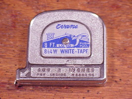 WANS 8 Foot Long Metal Push Pull Tape Measure, vintage - £7.83 GBP