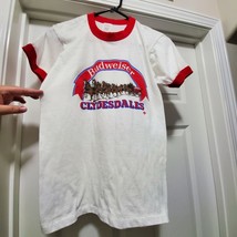 Vintage 70s Stony Creek Budweiser Clydesdales Ringer Tee Shirt USA Men&#39;s... - $114.95