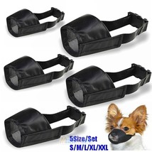 5X Dog Muzzle Mask Nylon Adjustable Pet Mouth Grooming Anti Stop Bark Bi... - £16.82 GBP