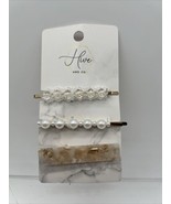 Hive and Co. Hair Clip and Bobby Pin Set Embellished Pearl Bead 3 ct COM... - €4,13 EUR