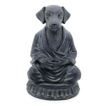Meditating Dog Statue 6&quot; Zen Buddha Puppy Good Quality Resin Figurine Meditation - £22.76 GBP