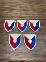 Lot of 5 US Army Military Command Military Patch Militaria KG JD - $14.84