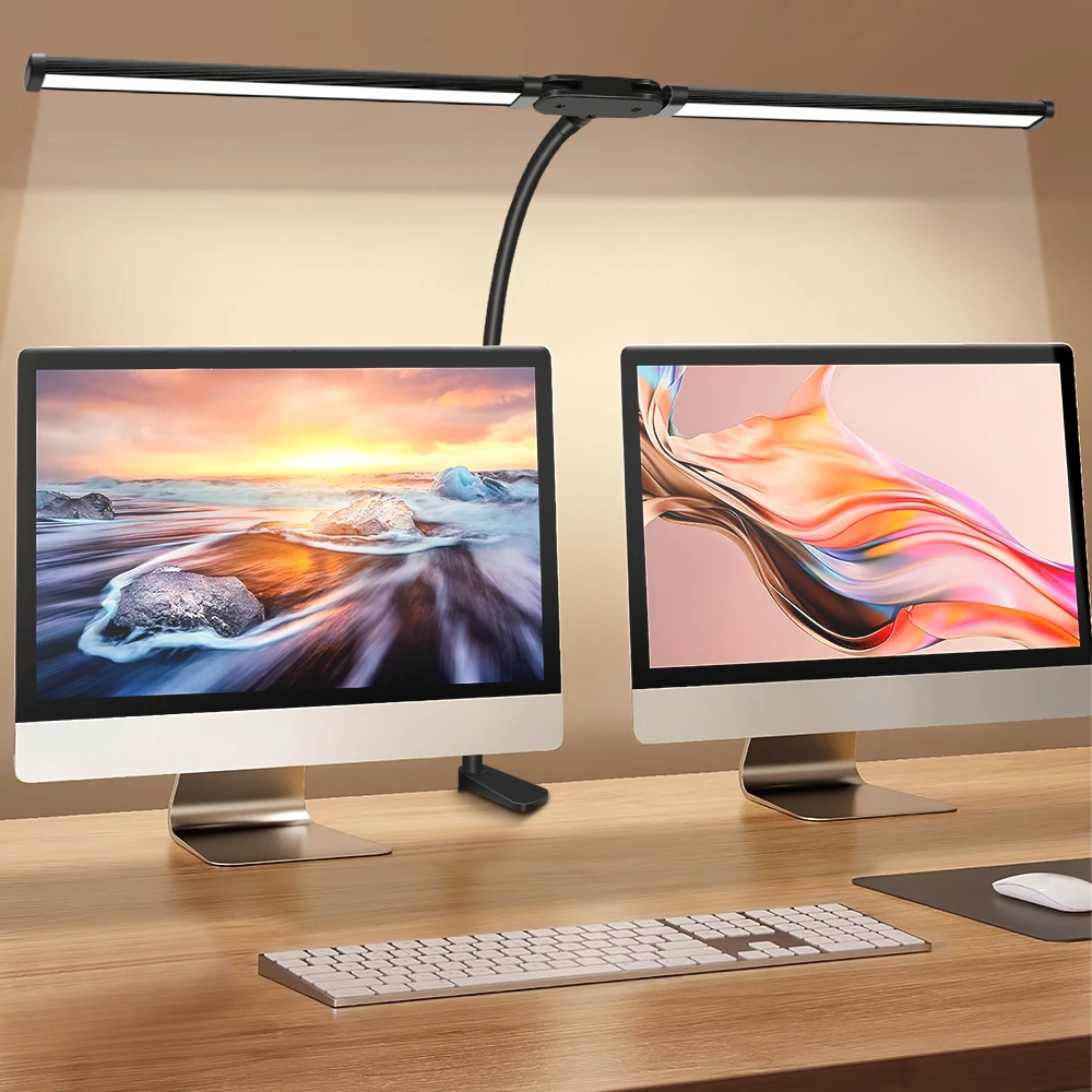 Double Head LED Clip Desk Lamp Architect Table Lamp for Home Office Ligh... - $21.94+