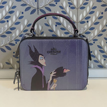 Disney Limited Edition Coach Box Crossbody With Maleficent Motif MSRP $398 - £176.22 GBP