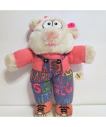 VTG Retro 90s Pig Piggy Stuffed Animal ACME 1991 White &amp; Pink Plush Rare... - £6.64 GBP