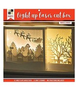 DCWV Paper Projects Christmas Light Up Laser Cut Box - £19.65 GBP