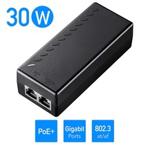 Poe200 30W Gigabit Poe Injector Adapter, 30W,10/100/1000Mbps Rj-45, Ieee 802.3Af - £29.08 GBP