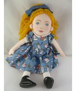 1991 Alice In Wonderland Doll Plush American Library Collection VTg Nwt - $13.85