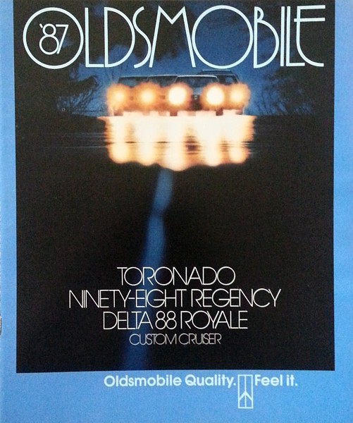 1987 Oldsmobile TORONADO NINETY-EIGHT DELTA 88 brochure catalog US 87 - $8.00
