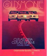 1987 Oldsmobile CUTLASS SUPREME CIERA CRUISER brochure catalog US 87 - £6.39 GBP