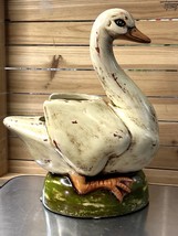 Oriental Accent Chinese Goose Swan Duck Planter Distressed Paint  - £71.11 GBP
