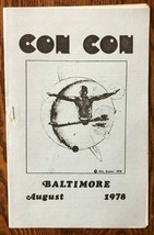 CON CON program book for the 1978 Baltimore comic convention with GOH Ne... - £7.82 GBP