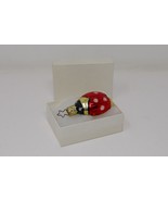 Matt McGhee Vintage Ladybug Blown Glass Christmas Ornament - $35.99