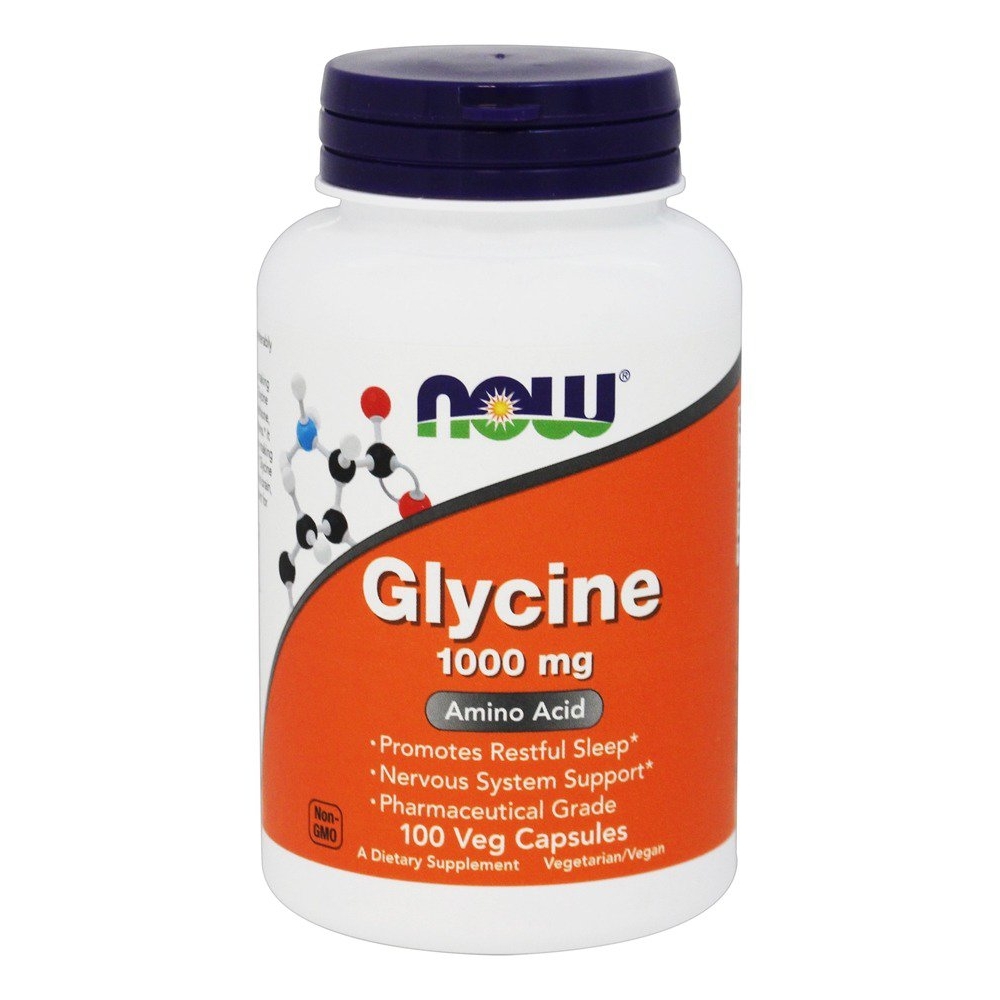 Primary image for NOW Foods Glycine Pharmaceutical Grade Amino Acid 1000 mg., 100 Capsules