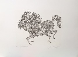 Guillaume Azoulay &quot;L&#39;arlechino&quot; Limited Edition Etching On Paper H/SIGNED Coa - £425.97 GBP