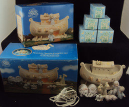 Precious Moments NIGHT LIGHT ~ Noah&#39;s Ark Two-by-Two ~ Complete Set w/Boxes - £116.72 GBP