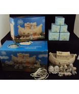 Precious Moments NIGHT LIGHT ~ Noah&#39;s Ark Two-by-Two ~ Complete Set w/Boxes - £114.35 GBP