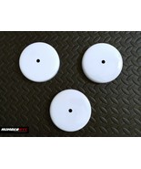 3x WHITE 5&quot; CANOPY PLATE FOR ROUND WIRE 1/8IP HOLE WHITE GLOSS FOR CEILI... - £11.67 GBP