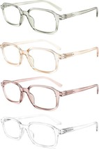 Reading Glasses 4 Pack Computer Readers for Women Men,Spring Hinges (2.5x) - £14.68 GBP