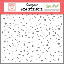 Echo Park Stencil 6"X6"-Birthday Sprinkles - $9.23