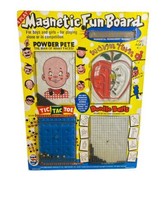 VTG 1978 Magnetic Fun Board 4 Games for Kids Travel Draw Puzzle TicTacToe S-44 - £6.93 GBP